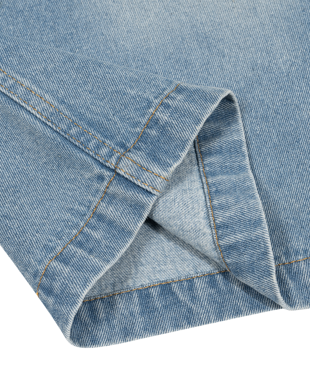 Vint' Blue-Feather Denim Shirt