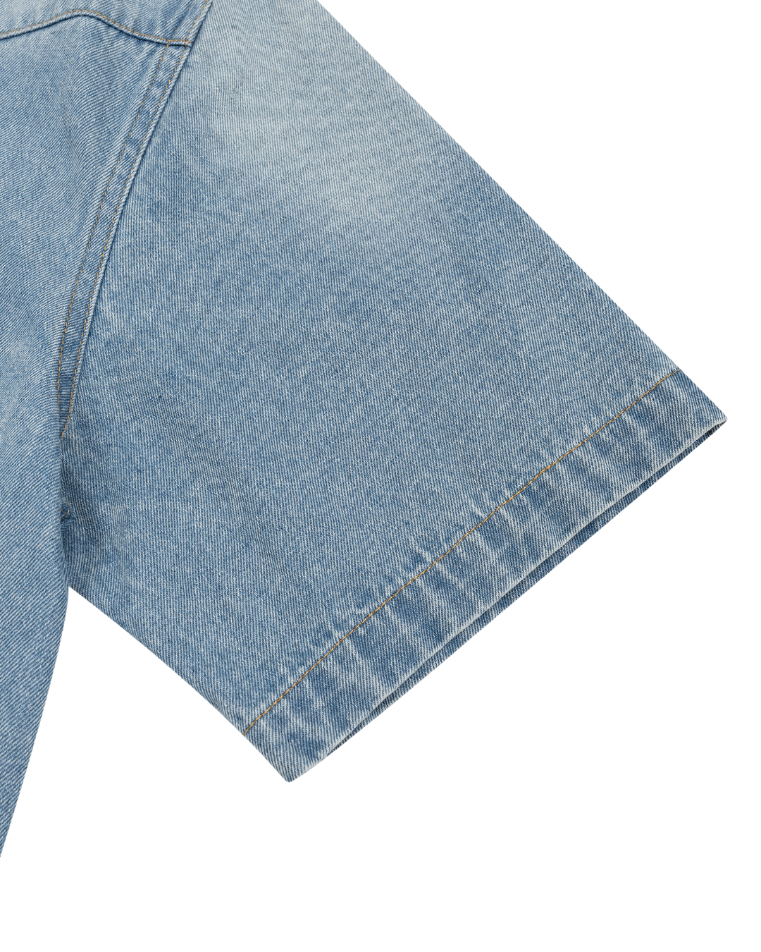 Vint' Blue-Feather Denim Shirt