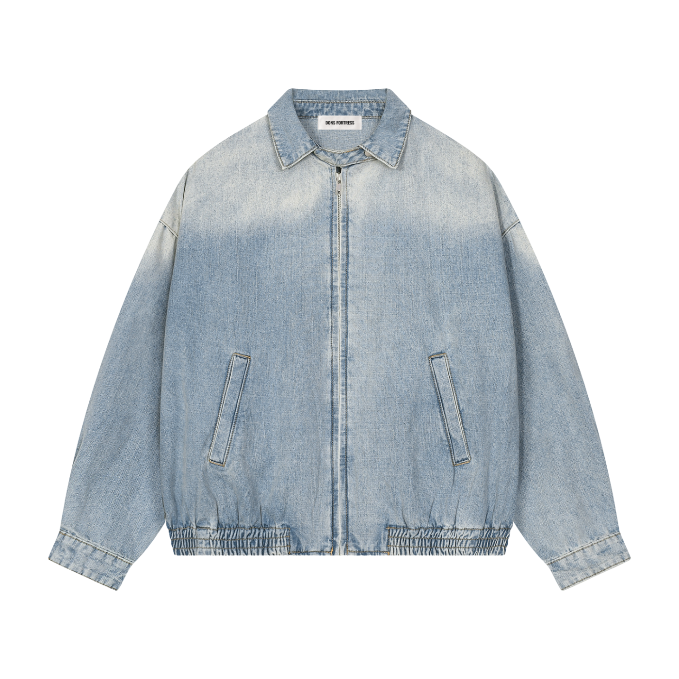 Denim jacket on a white background