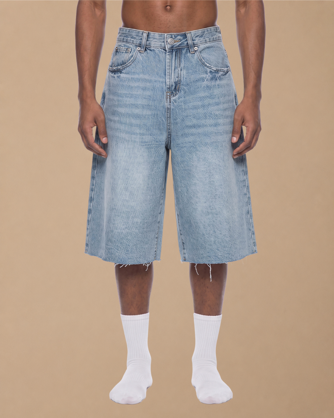 Vint' Rose-Bridge Denim Shorts