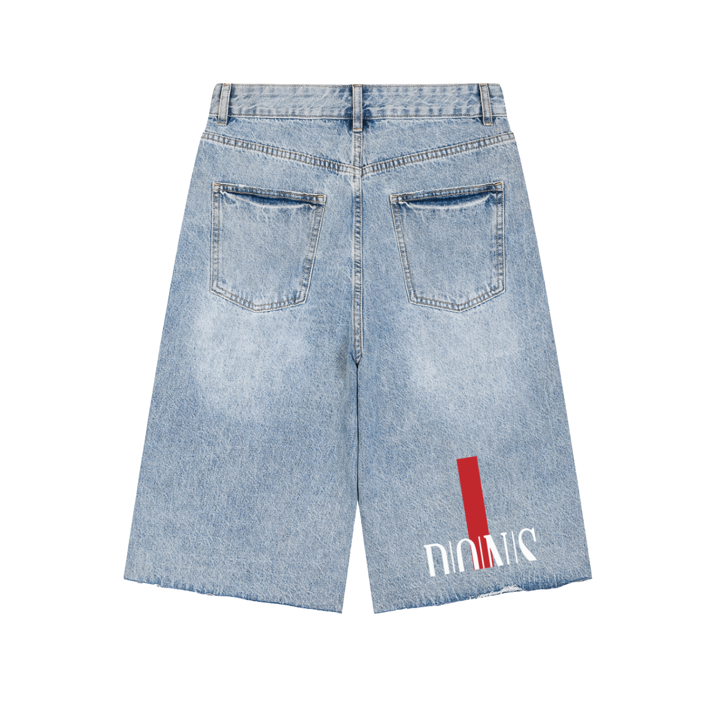 Vint' Rose-Bridge Denim Shorts