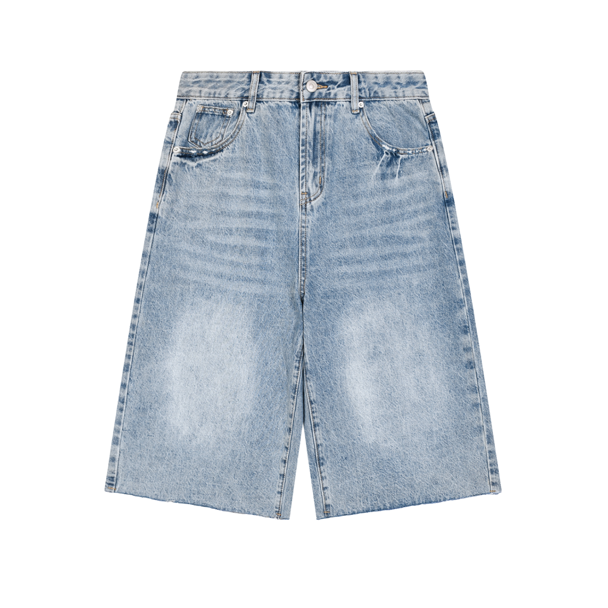 Vint' Rose-Bridge Denim Shorts