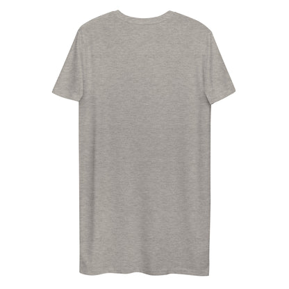 DONSFORTRESS Eco-Friendly, Sustainable Tshirt Dress in Heather Grey. Made from 100% organic ring-spun cotton.