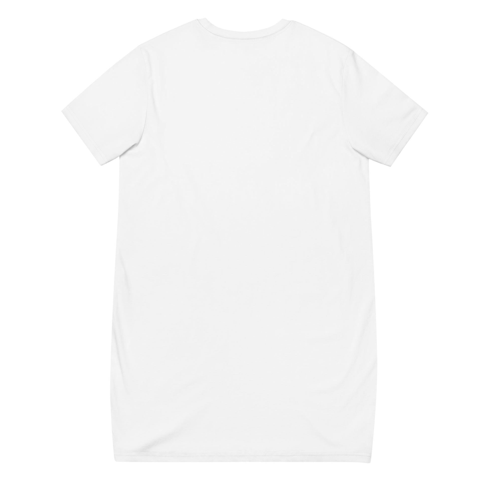 DONSFORTRESS Eco-Friendly, Sustainable Tshirt Dress in White. Made from 100% organic ring-spun cotton.