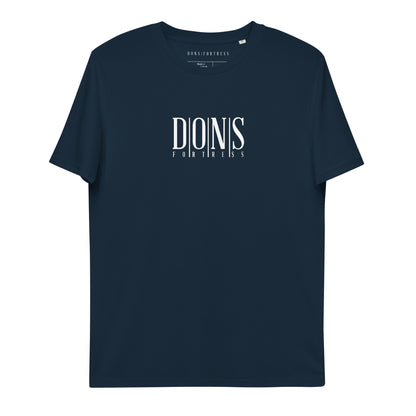 DONSFORTRESS Principal Sustainable, Eco-Friendly Tee in French Navy. Made from 100% organic ring-spun cotton.