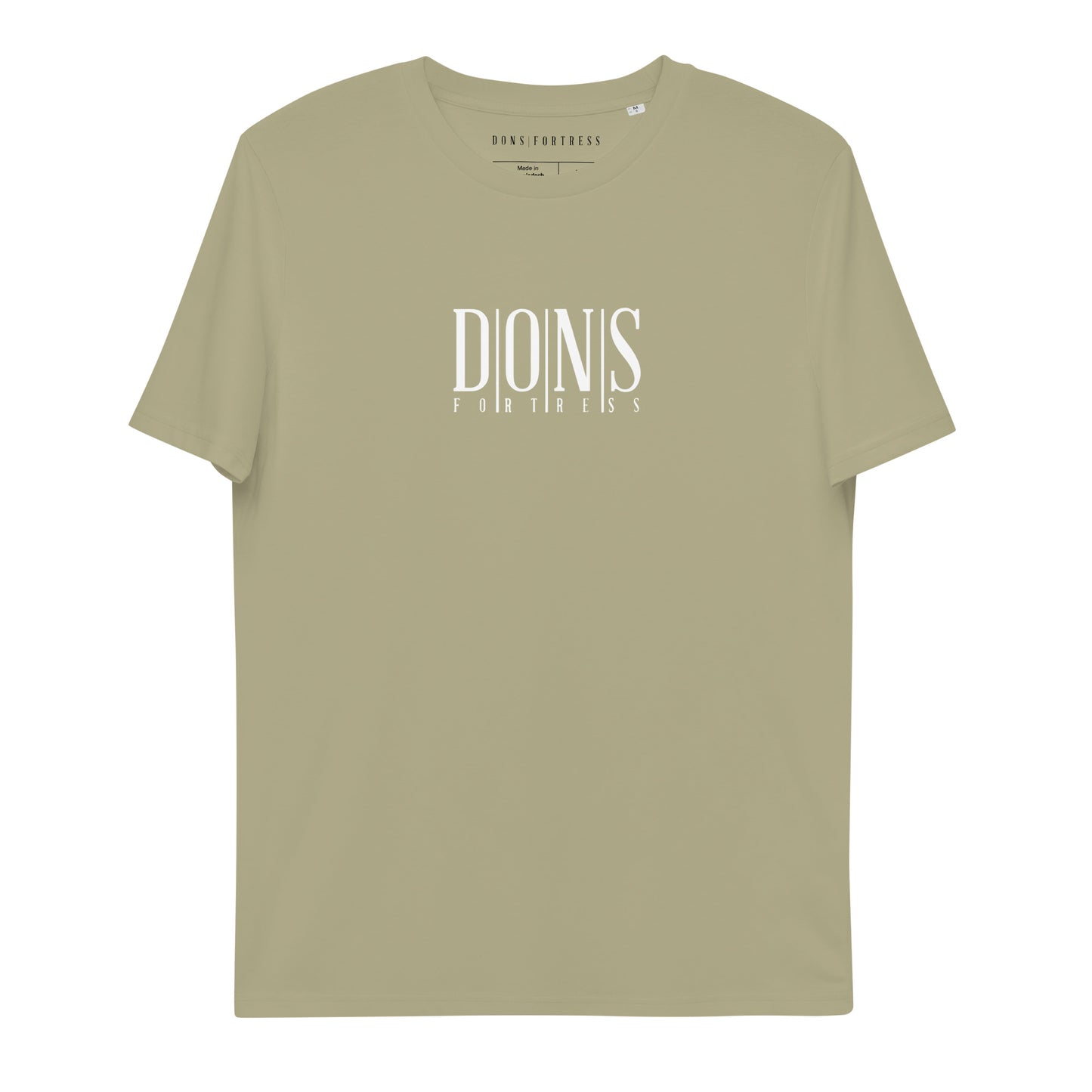 DONSFORTRESS Principal Sustainable, Eco-Friendly Tee in Sage. Made from 100% organic ring-spun cotton.