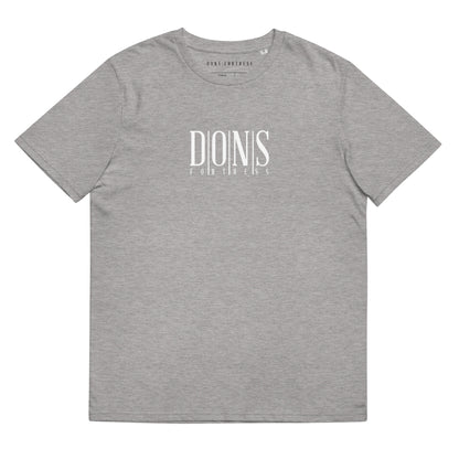 DONSFORTRESS Principal Sustainable, Eco-Friendly Tee in Heather Grey. Made from 100% organic ring-spun cotton.