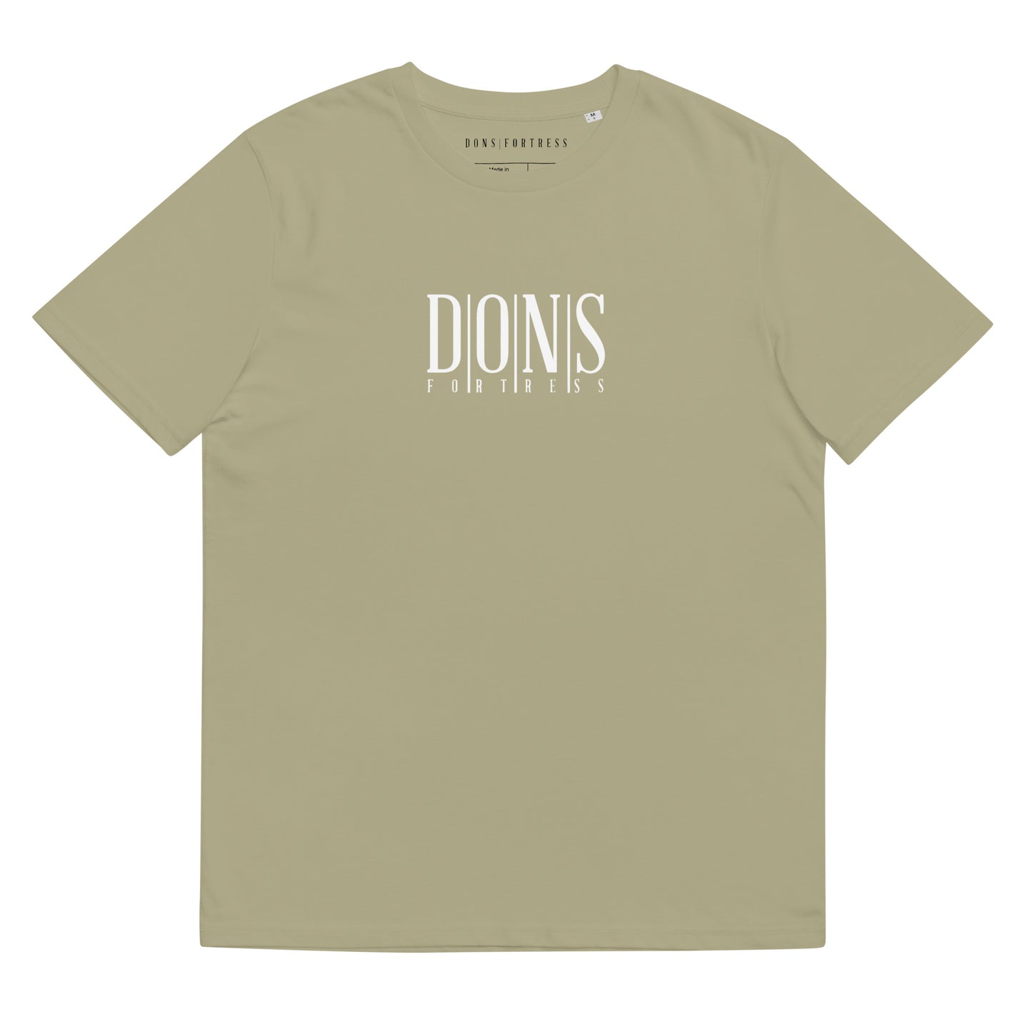 DONSFORTRESS Principal Sustainable, Eco-Friendly Tee in Sage. Made from 100% organic ring-spun cotton.