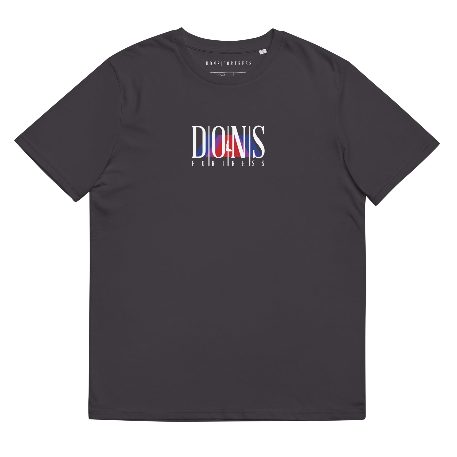 DONSFORTRESS Joppa Sustainable, Eco-Friendly Tee in Anthracite. Made from 100% organic ring-spun cotton.