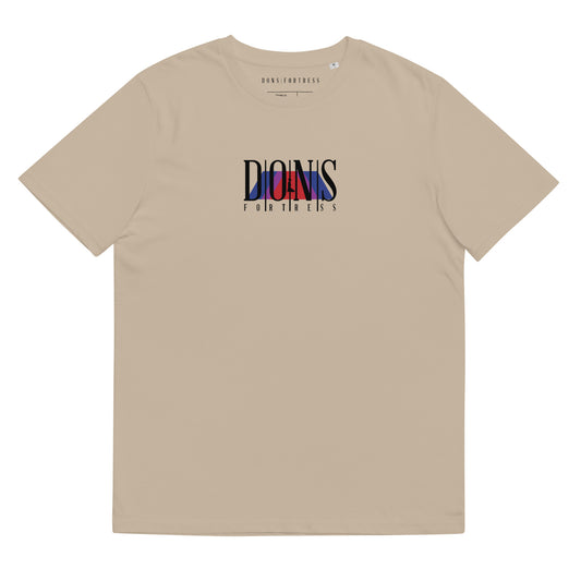 DONSFORTRESS Joppa Sustainable, Eco-Friendly Tee in Desert Dust. Made from 100% organic ring-spun cotton.