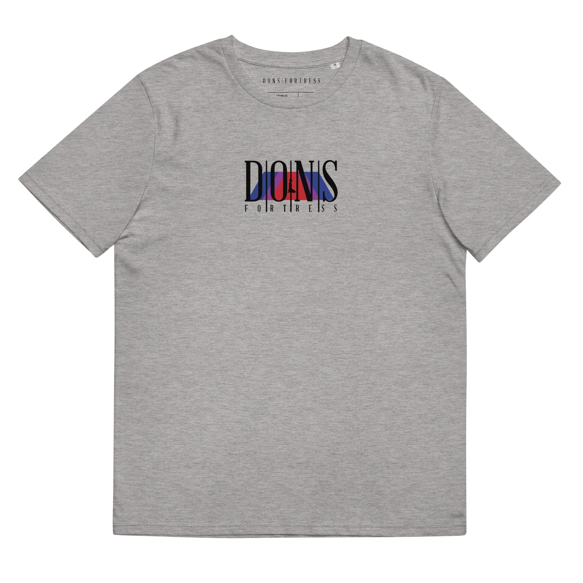 DONSFORTRESS Joppa Sustainable, Eco-Friendly Tee in Heather Grey. Made from 100% organic ring-spun cotton.