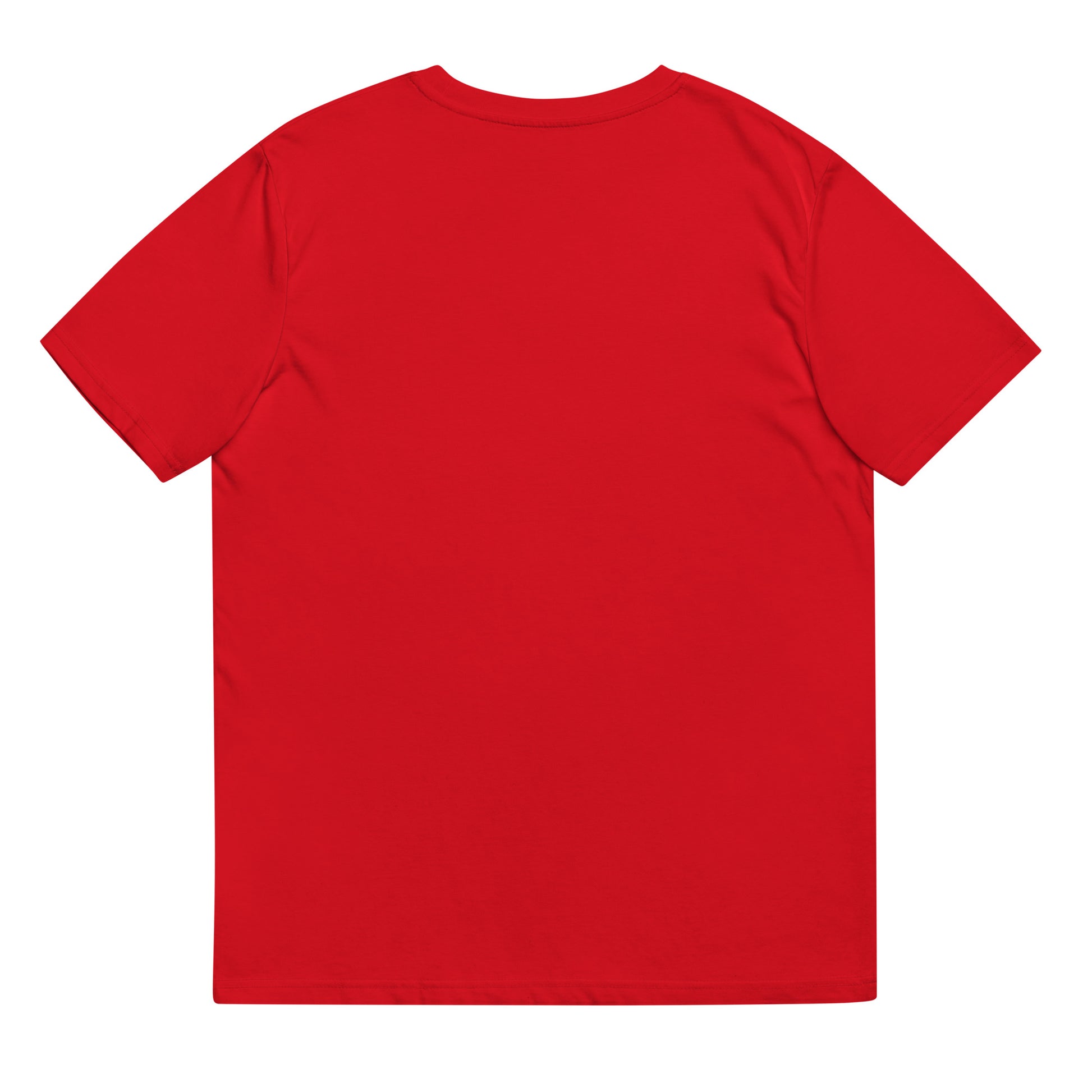 DONSFORTRESS Joppa Sustainable, Eco-Friendly Tee in Red. Made from 100% organic ring-spun cotton.