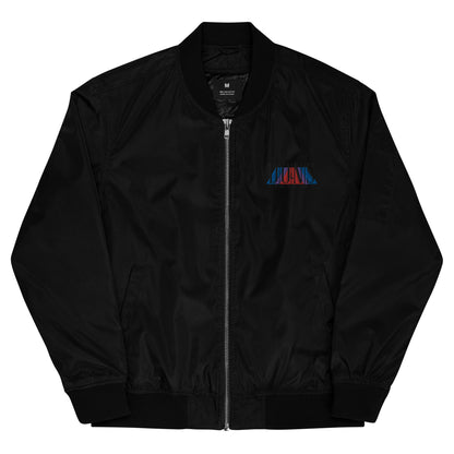 DONSFORTRESS Joppa Premium Eco-Bomber in Black with left chest embroidery.