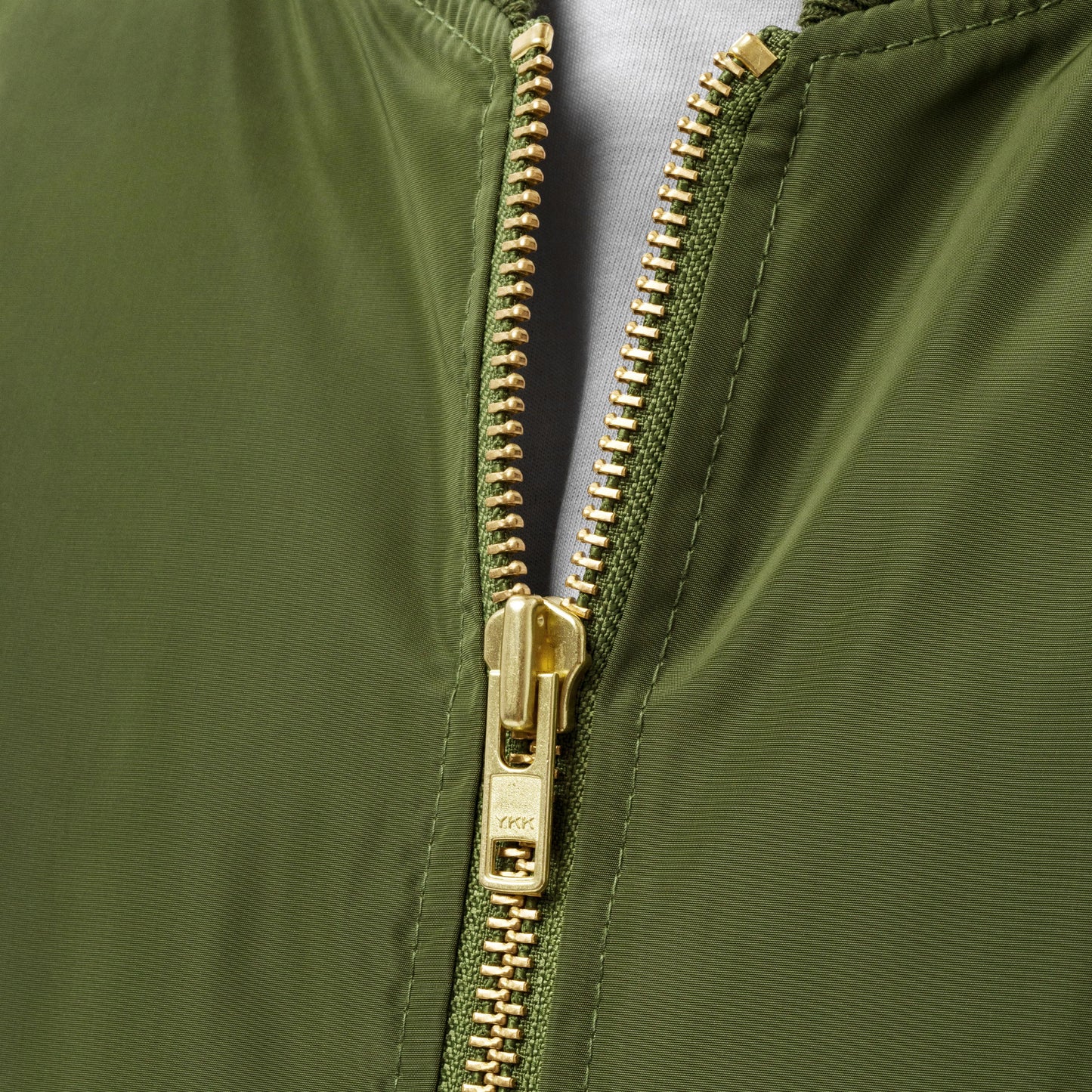 DONSFORTRESS Joppa Premium Eco-Bomber in Army Green with left chest embroidery.