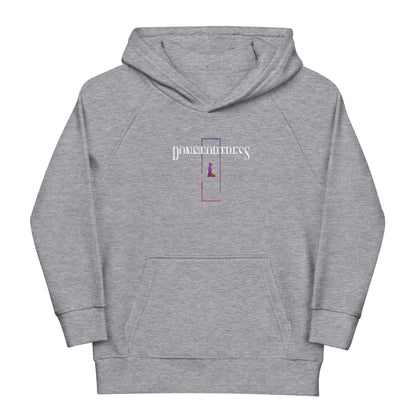 DONSFORTRESS Kids Cana Eco-Friendly, Sustainable Hoodie in Grey Melange. Made from 80% organic cotton, 20% recycled polyester.