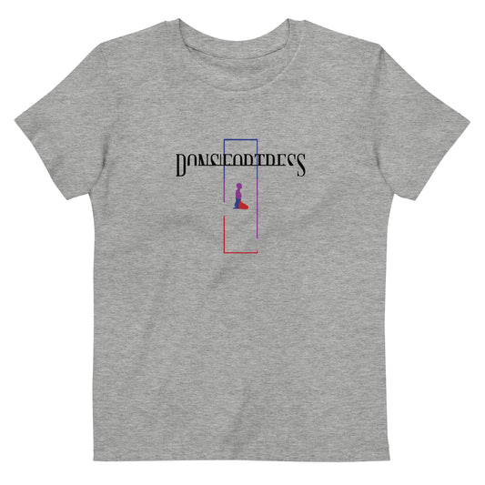 DONSFORTRESS Kids Cana Eco-Friendly, Sustainable Tshirt in Heather Grey. Made from 100% organic ring-spun combed cotton.