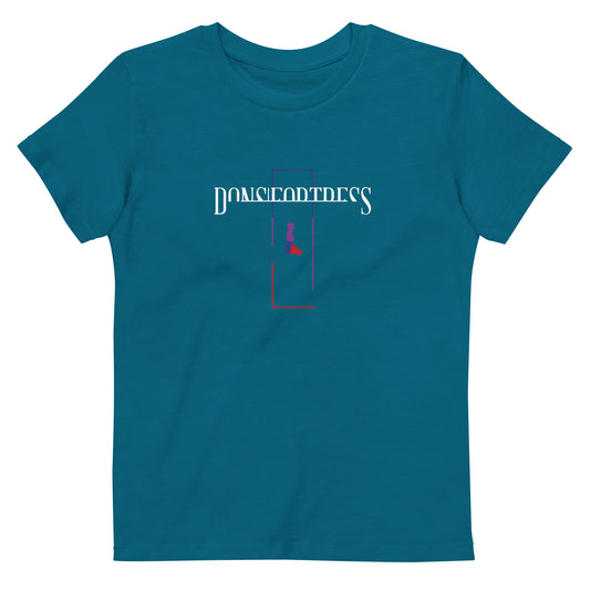 DONSFORTRESS Kids Cana Eco-Friendly, Sustainable Tshirt in Ocean Depth. Made from 100% organic ring-spun combed cotton.