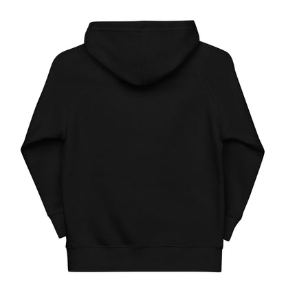 DONSFORTRESS Kids Canaan Eco-Friendly, Sustainable Hoodie in Black. Made from 80% organic cotton, 20% recycled polyester.