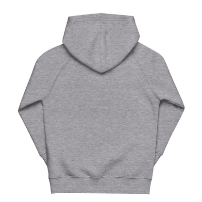 DONSFORTRESS Kids Canaan Eco-Friendly, Sustainable Hoodie in Grey Melange. Made from 80% organic cotton, 20% recycled polyester.