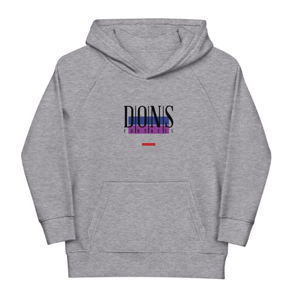 DONSFORTRESS Kids Canaan Eco-Friendly, Sustainable Hoodie in Grey Melange. Made from 80% organic cotton, 20% recycled polyester.