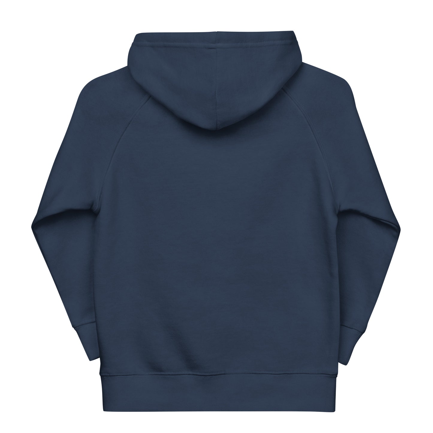 DONSFORTRESS Kids Canaan Eco-Friendly, Sustainable Hoodie in Soft Navy. Made from 80% organic cotton, 20% recycled polyester.