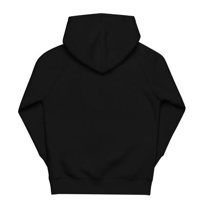 DONSFORTRESS Kids Goshen Eco-Friendly, Sustainable Hoodie in Black. Made from 80% organic cotton, 20% recycled polyester.