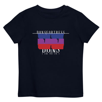 DONSFORTRESS Kids Goshen Eco-Friendly, Sustainable Tshirt in French Navy. Made from 100% organic ring-spun combed cotton.