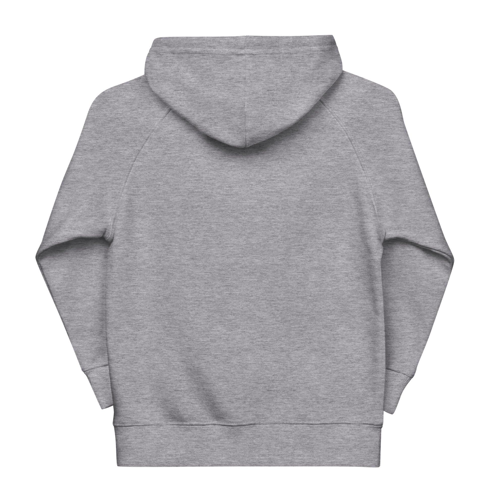 DONSFORTRESS Kids Hebron Eco-Friendly, Sustainable Hoodie in Grey Melange. Made from 80% organic cotton, 20% recycled polyester.