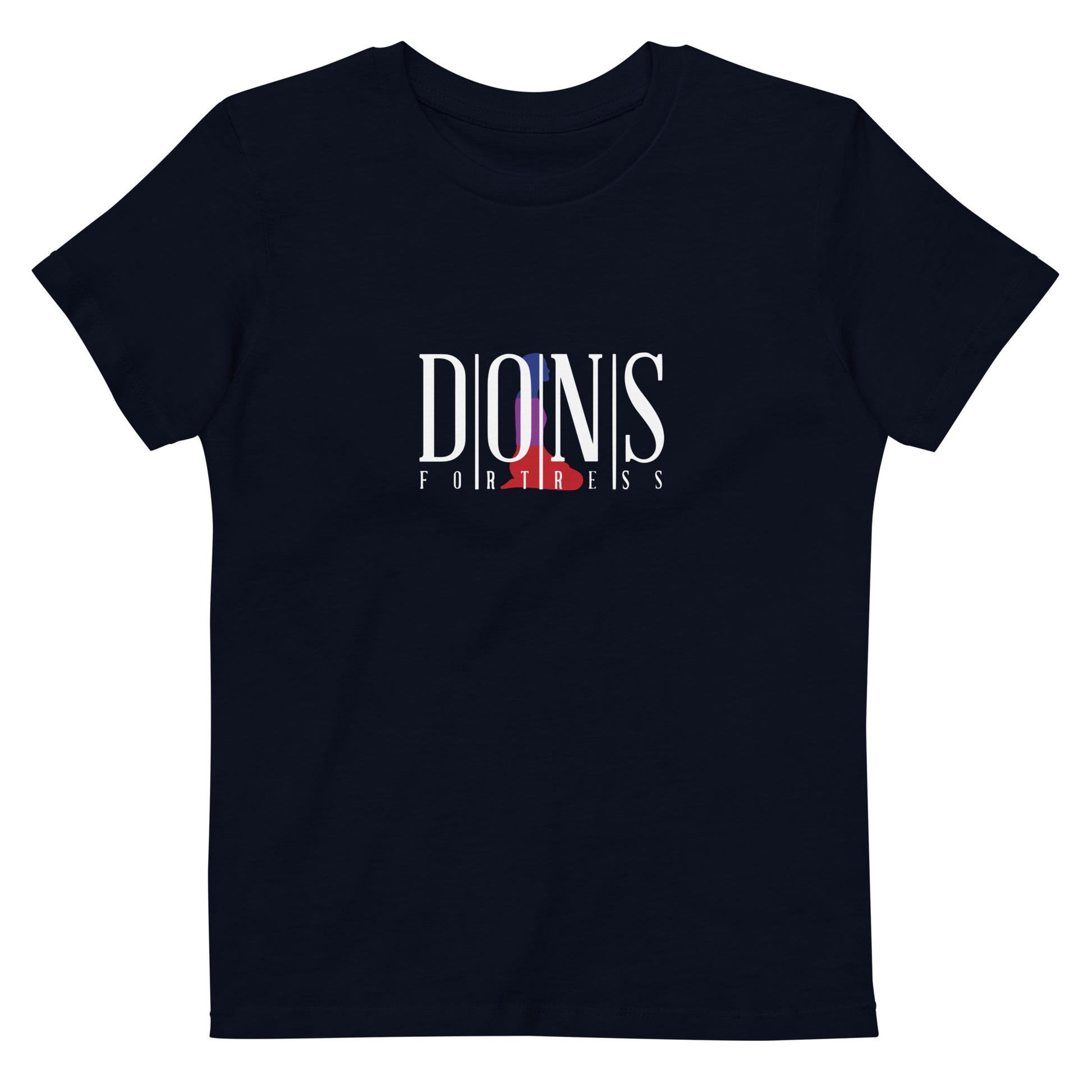 DONSFORTRESS Kids Hebron Eco-Friendly, Sustainable Tshirt in French Navy. Made from 100% organic ring-spun combed cotton.