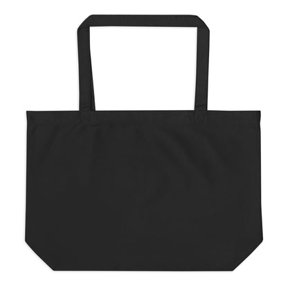 DONSFORTRESS Large Goshen Eco-Friendly, Sustainable Tote Flat in Black. Made from 100% certified organic cotton.