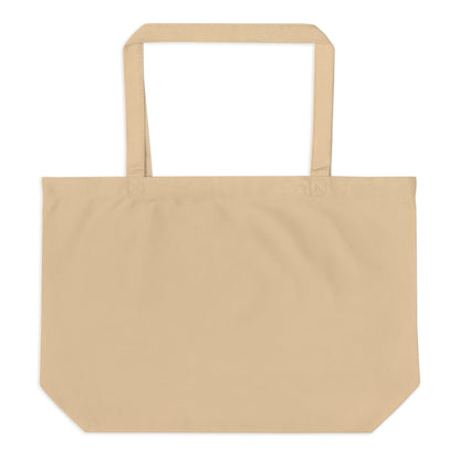 DONSFORTRESS Large Shiloh Eco-Friendly, Sustainable Tote Flat in Oyster. Made from 100% certified organic cotton.