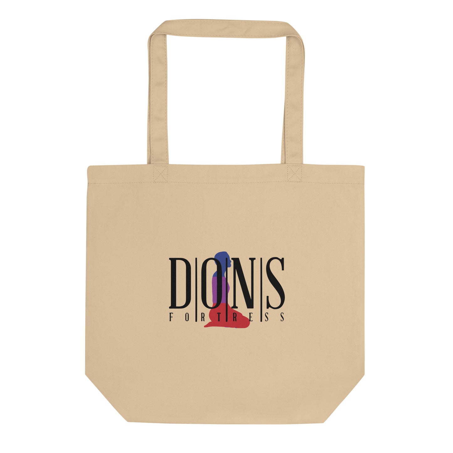 DONSFORTRESS Medium Hebron Eco-Friendly, Sustainable Tote Flat in Oyster. Made from 100% certified organic cotton.