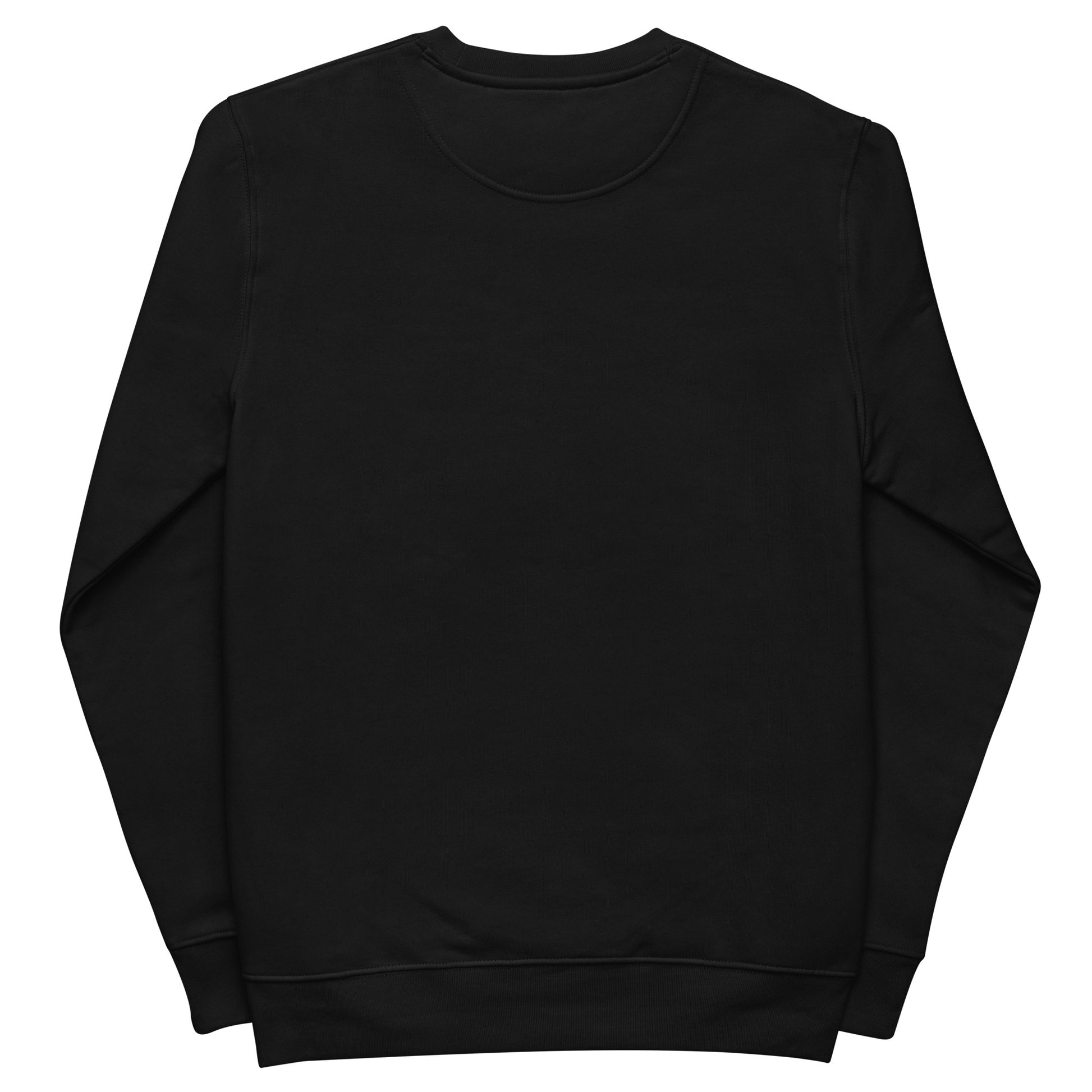 DONS|FORTRESS Nain Eco-Friendly, Sustainable Pullover in Black. With chest Mankind Flag print.