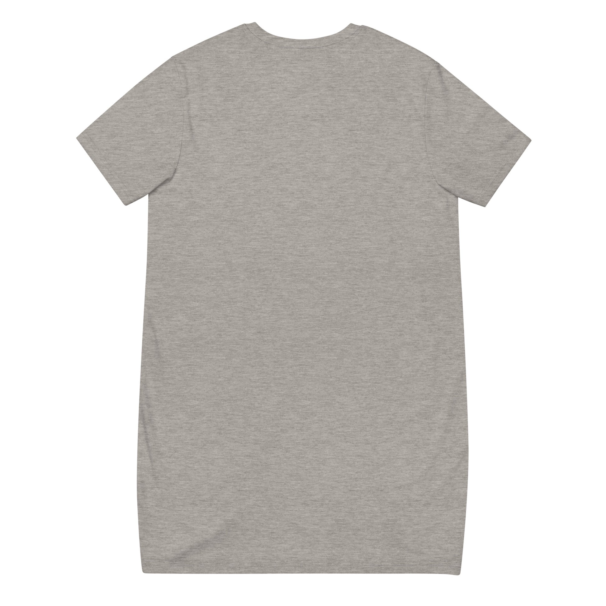 DONSFORTRESS Narat'e Eco-Friendly, Sustainable Tshirt Dress in Heather Grey. Made from 100% organic ring-spun cotton.