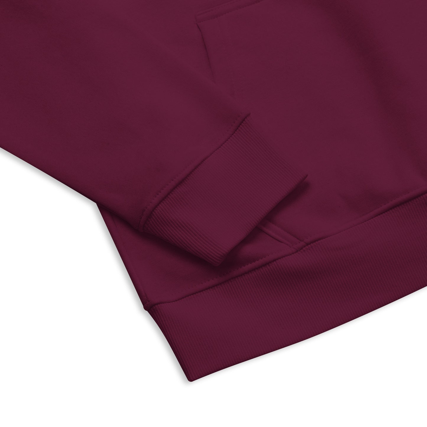 DONS|FORTRESS Nebo Eco-friendly Pullover. Made from organic cotton and recycled materials in Burgundy.