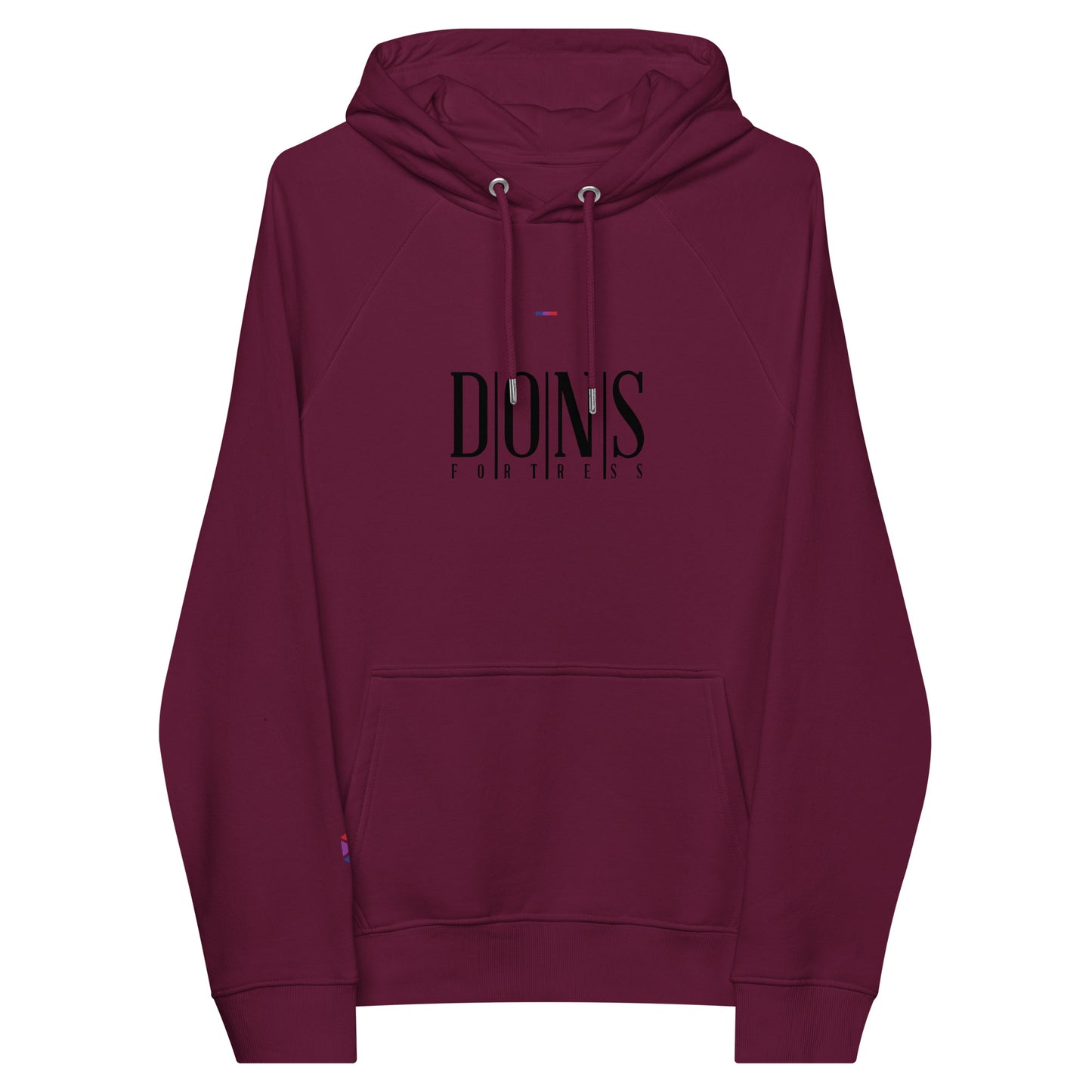 DONS|FORTRESS Nebo Eco-friendly Pullover. Made from organic cotton and recycled materials in Burgundy.