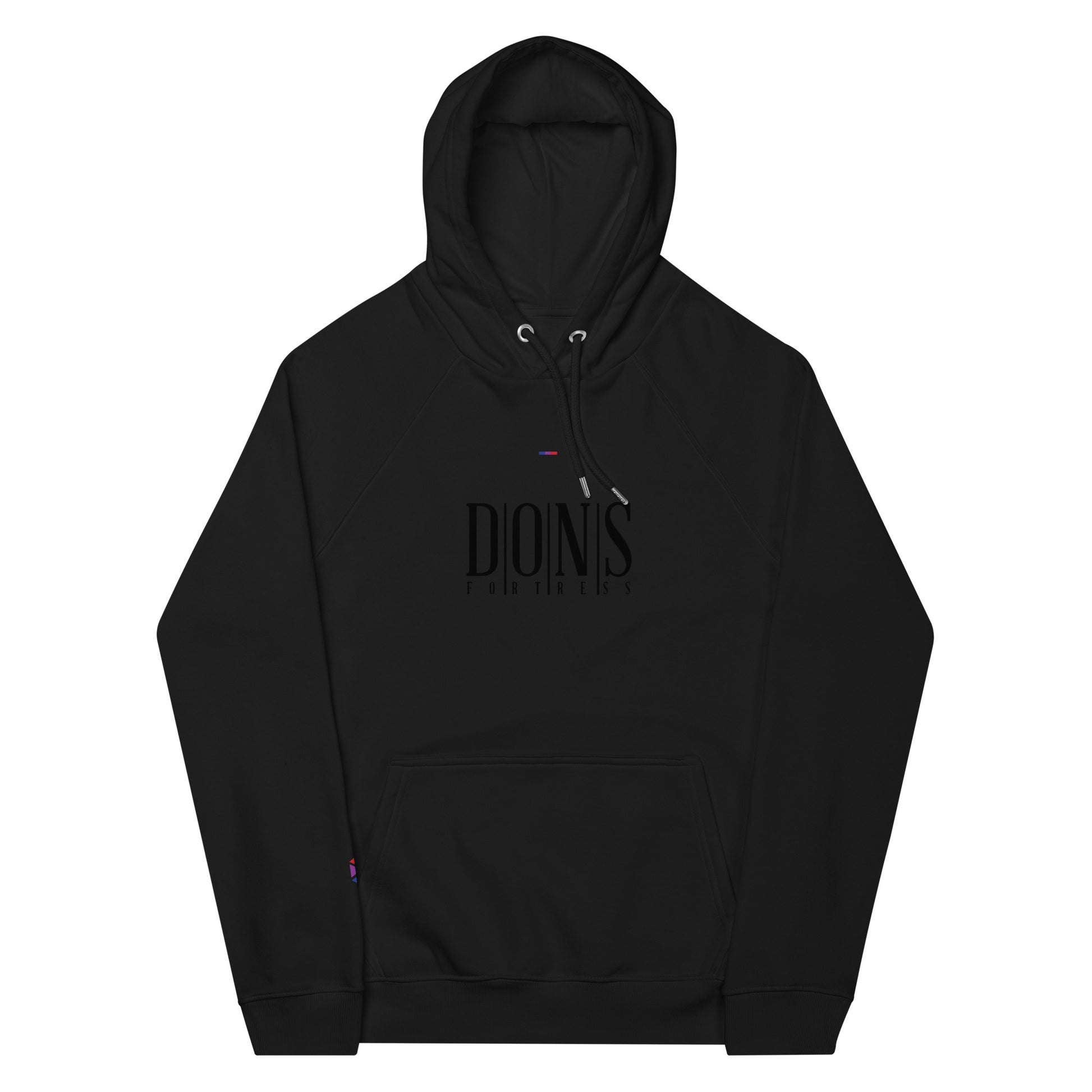 DONS|FORTRESS Nebo Eco-friendly Pullover. Made from organic cotton and recycled materials in Black.