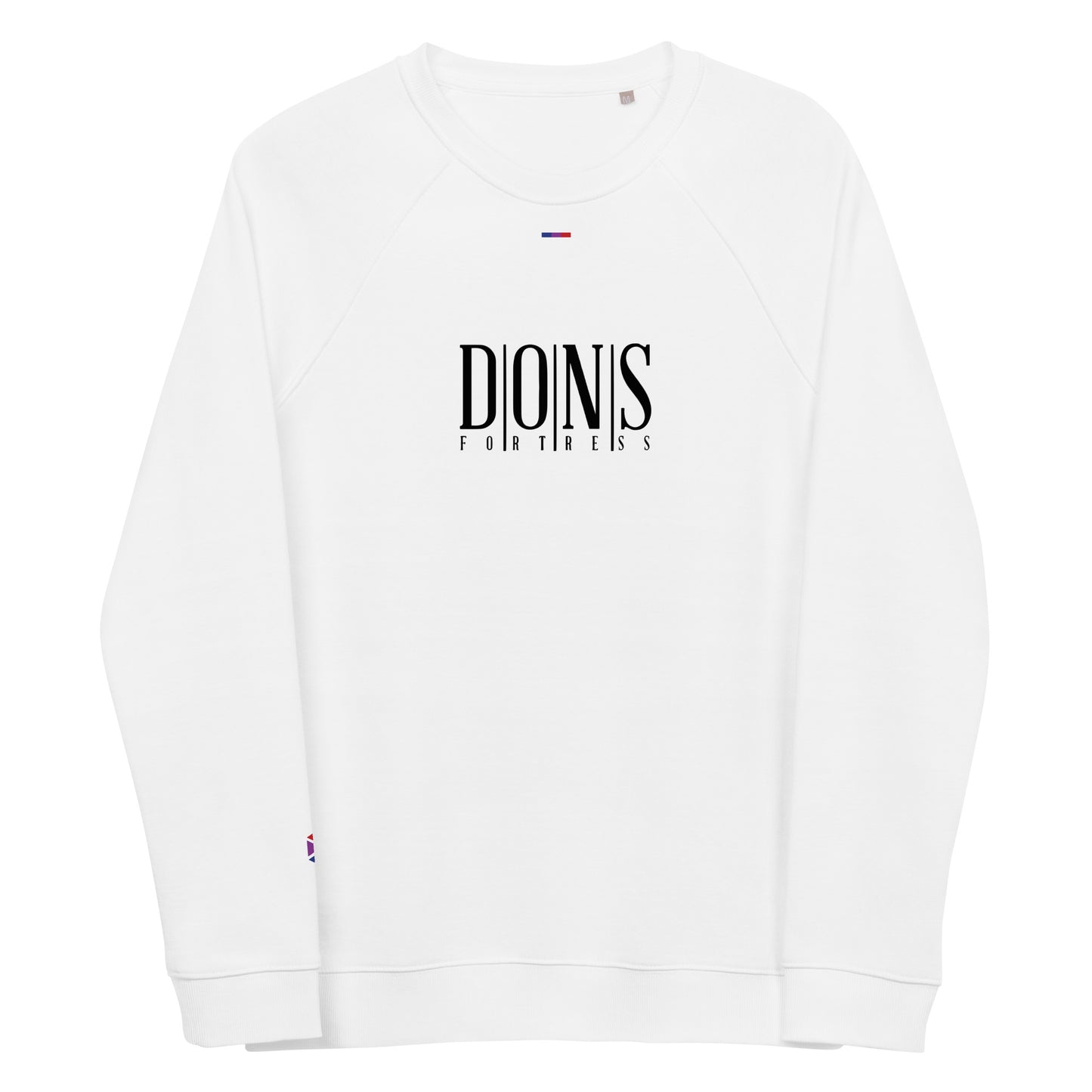 DONS|FORTRESS Nebo Eco-Friendly, Sustainable Pullover. Made from organic cotton and recycled materials in White.