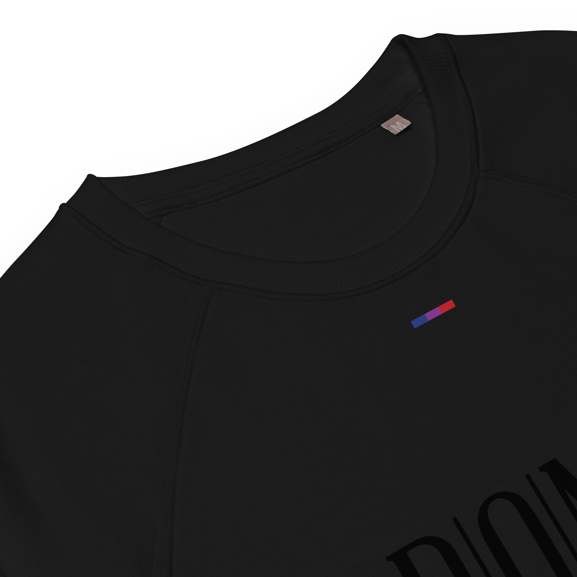 DONS|FORTRESS Nebo Eco-Friendly, Sustainable Pullover. Made from organic cotton and recycled materials in Black.