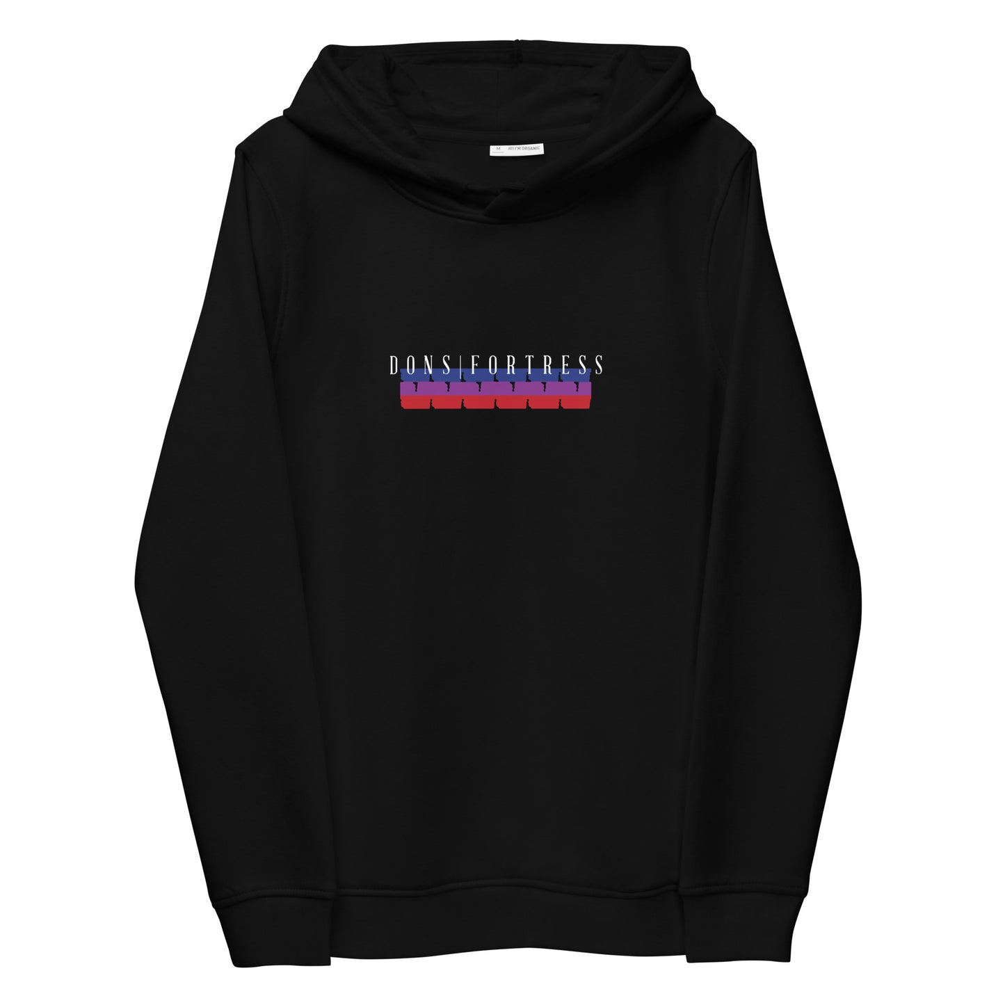 DONS|FORTRESS Ophire Eco-Friendly, Sustainable Hoodie in Black Pure