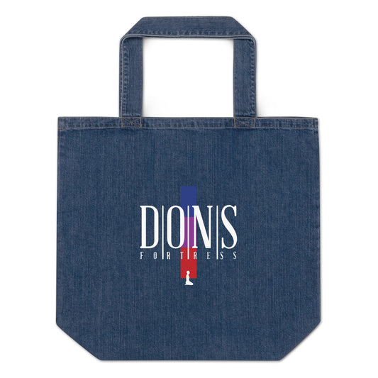 DONS|FORTRESS Perera Denim Eco-friendly tote bag. Made from 100% organically grown certified cotton.