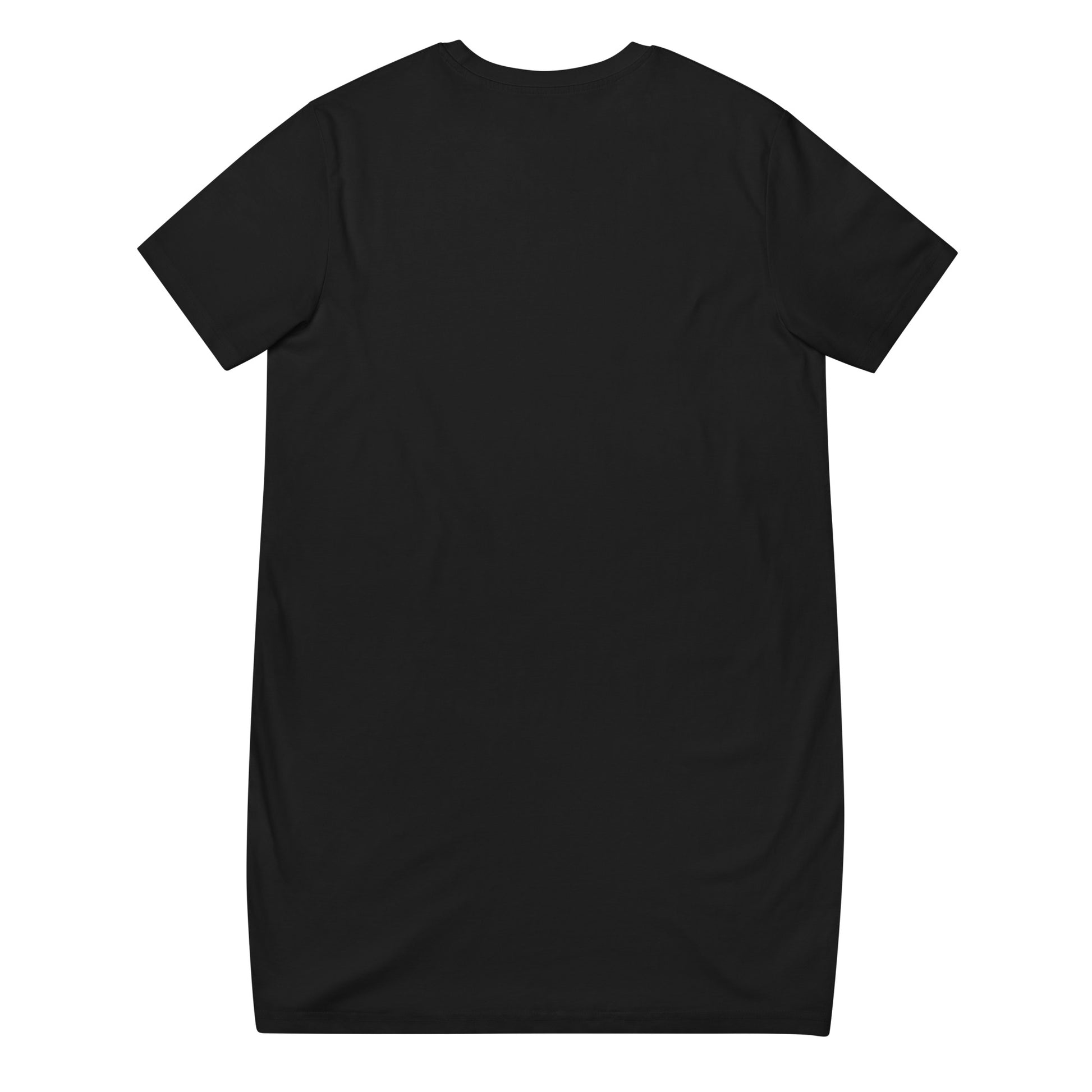 DONSFORTRESS Perera Eco-Friendly, Sustainable Tee Dress Flat in Black. Made from 100% organic ring-spun cotton.