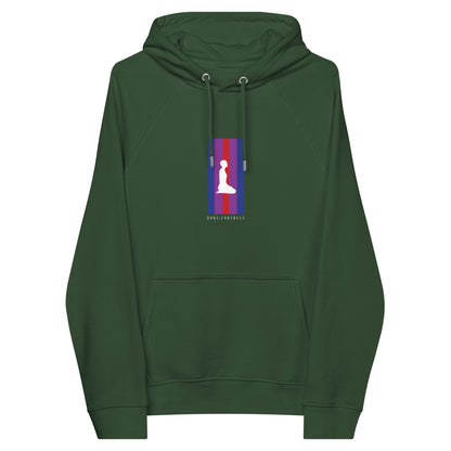 DONS|FORTRESS Pirathon Eco-friendly Hoodie. Made from organic cotton and recycled materials in Bottle Green.