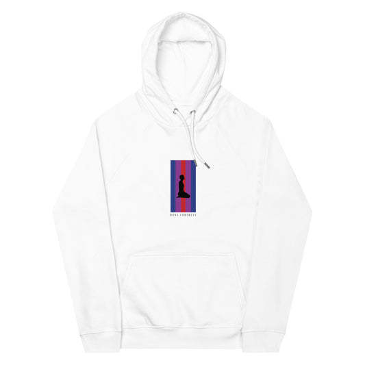 DONS|FORTRESS Pirathon Eco-friendly Hoodie. Made from organic cotton and recycled materials in White.