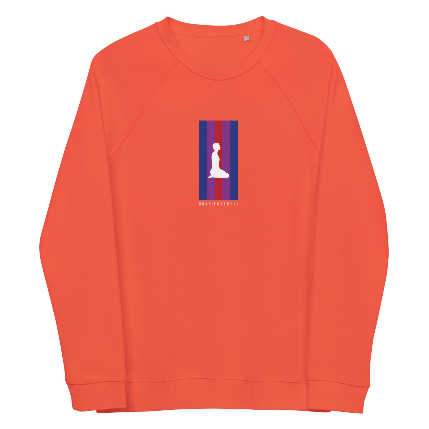 DONS|FORTRESS Pirathon Eco-Friendly, Sustainable Pullover. Made from organic cotton and recycled materials in Burnt Orange.