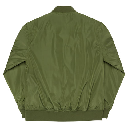 DONSFORTRESS Fortress Premium Eco-Bomber in Army Green with left chest embroidery.