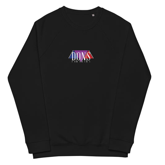 DONS|FORTRESS Zebulon Eco-Friendly, Sustainable Pullover. Made from organic cotton and recycled materials in Black.