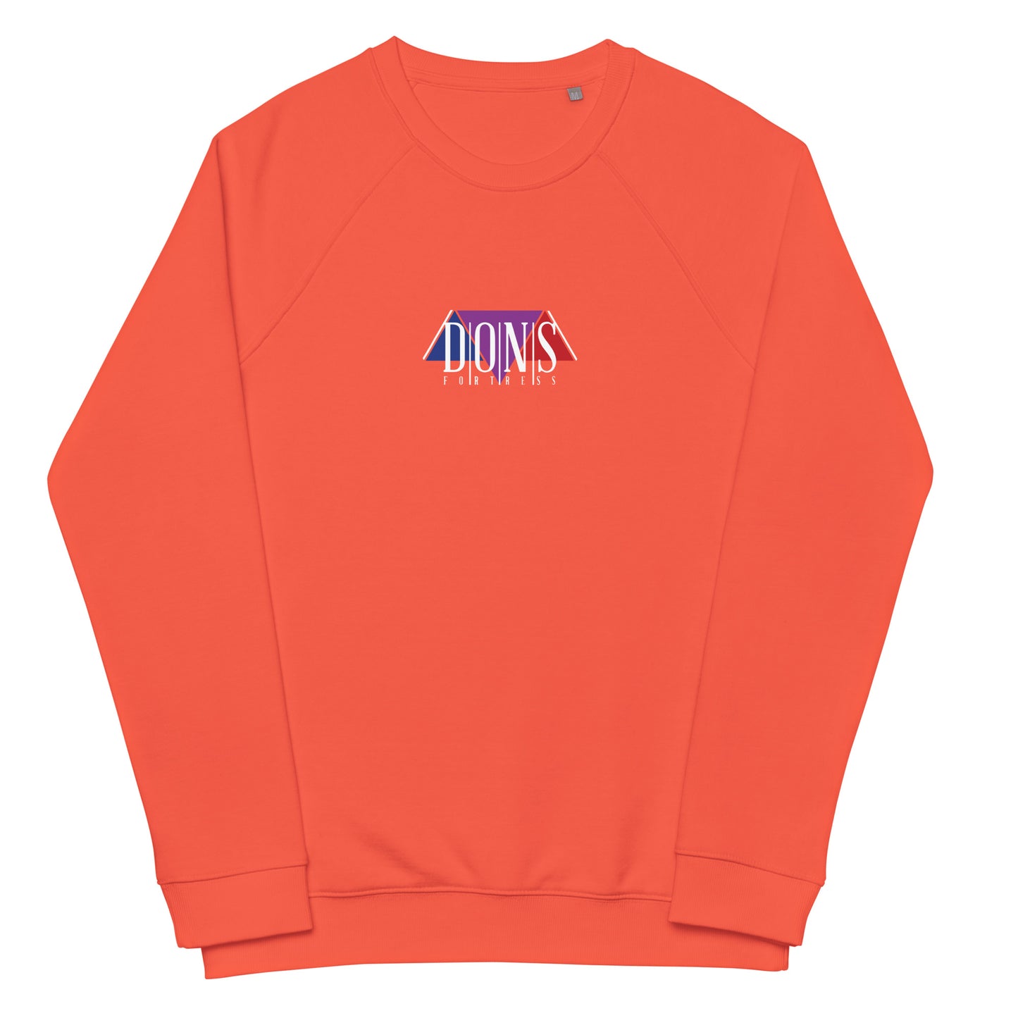 DONS|FORTRESS Zebulon Eco-Friendly, Sustainable Pullover. Made from organic cotton and recycled materials in Burnt Orange.