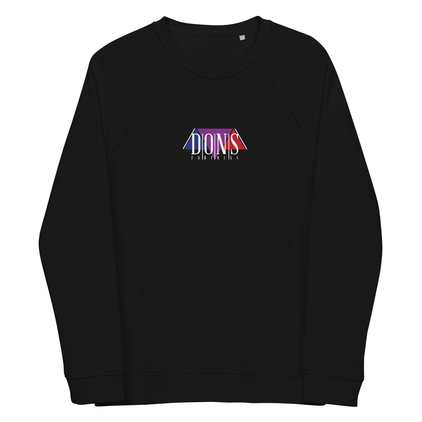 DONS|FORTRESS Zebulon Eco-Friendly, Sustainable Pullover. Made from organic cotton and recycled materials in Black.